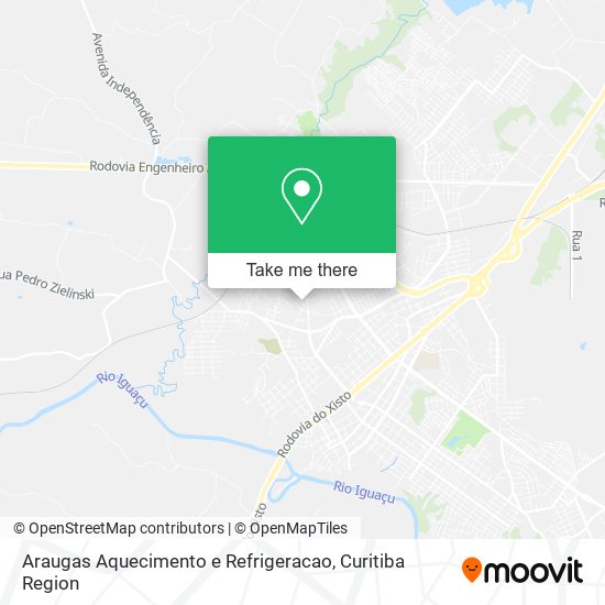 Araugas Aquecimento e Refrigeracao map