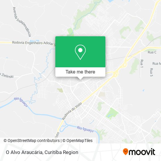 O Alvo Araucária map