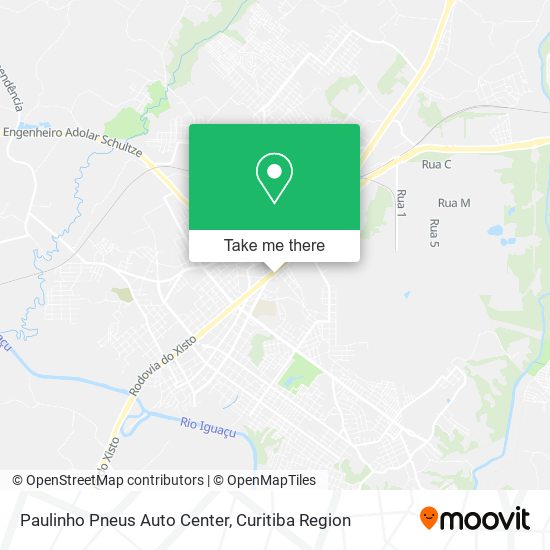 Mapa Paulinho Pneus Auto Center