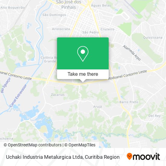 Uchaki Industria Metalurgica Ltda map