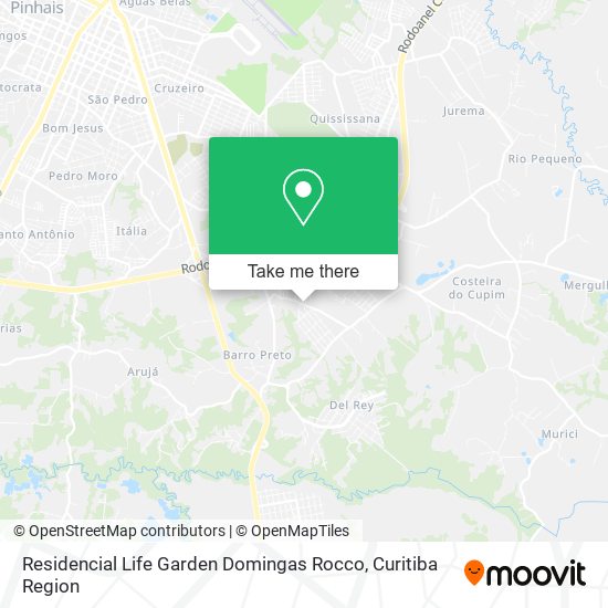 Residencial Life Garden Domingas Rocco map