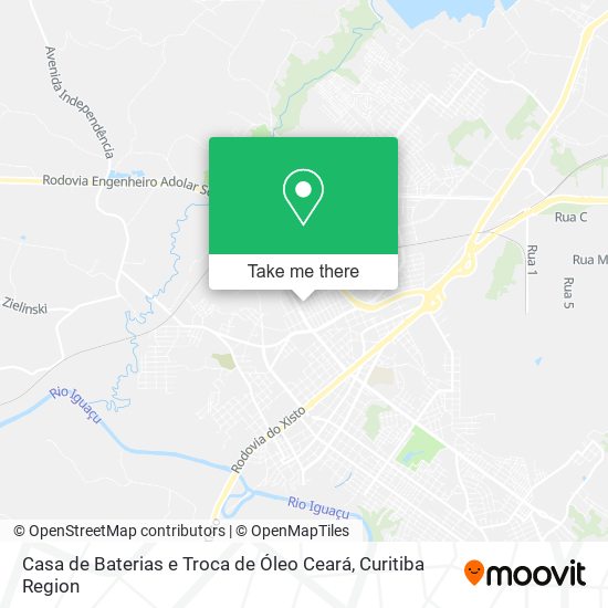 Casa de Baterias e Troca de Óleo Ceará map