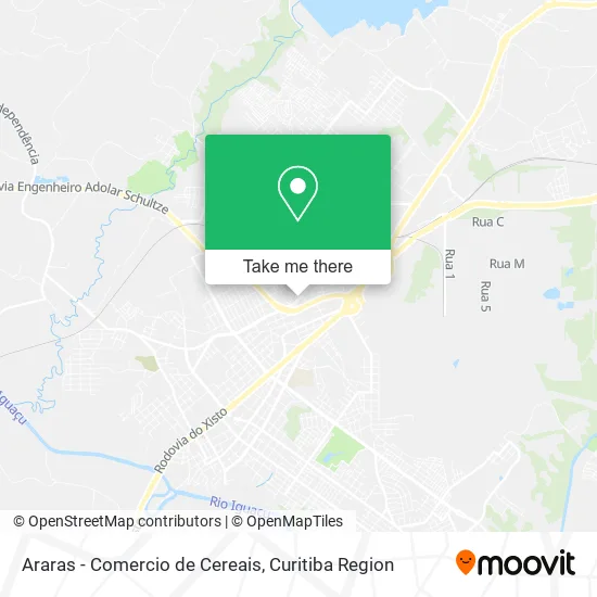 Araras - Comercio de Cereais map