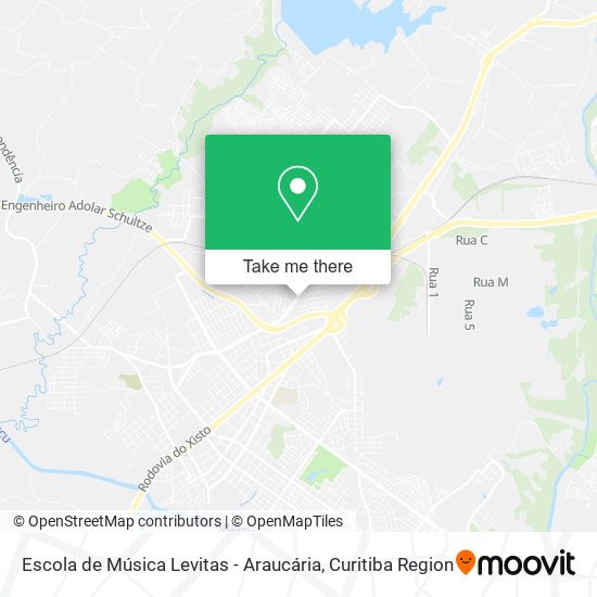 Escola de Música Levitas - Araucária map