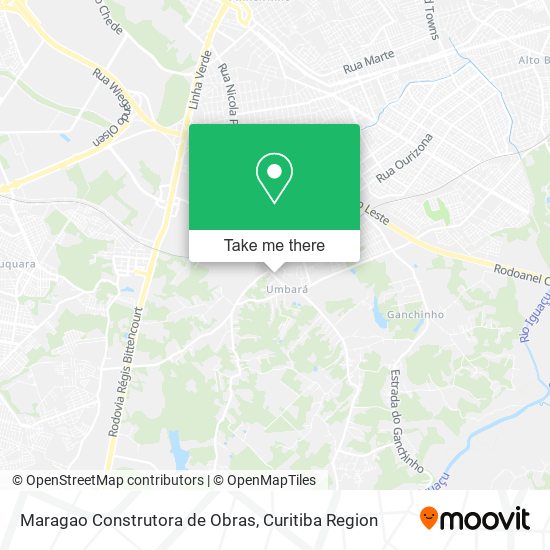 Mapa Maragao Construtora de Obras