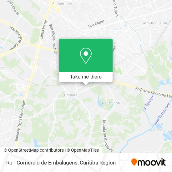 Rp - Comercio de Embalagens map
