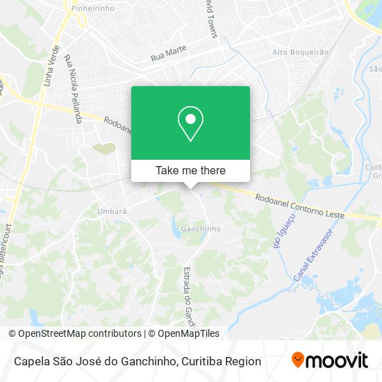 Capela São José do Ganchinho map