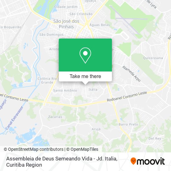 Assembleia de Deus Semeando Vida - Jd. Italia map
