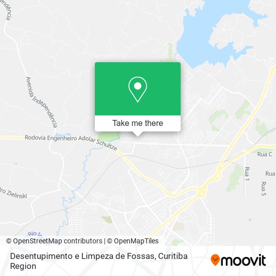 Mapa Desentupimento e Limpeza de Fossas