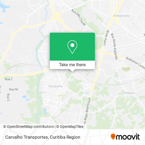 Carvalho Transportes map