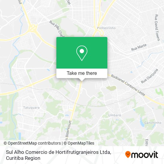 Sul Alho Comercio de Hortifrutigranjeiros Ltda map