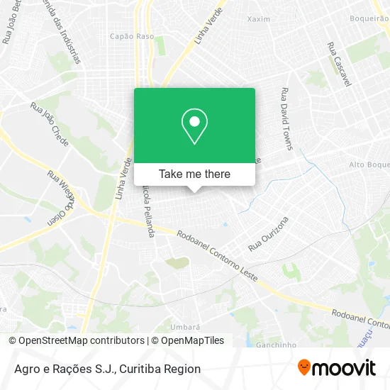 Agro e Rações S.J. map