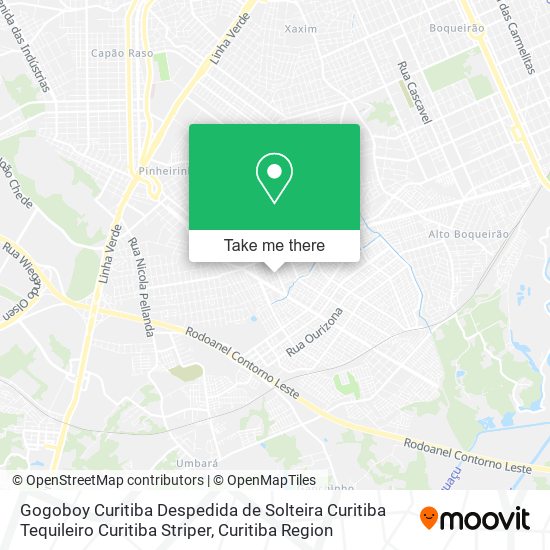 Gogoboy Curitiba Despedida de Solteira Curitiba Tequileiro Curitiba Striper map