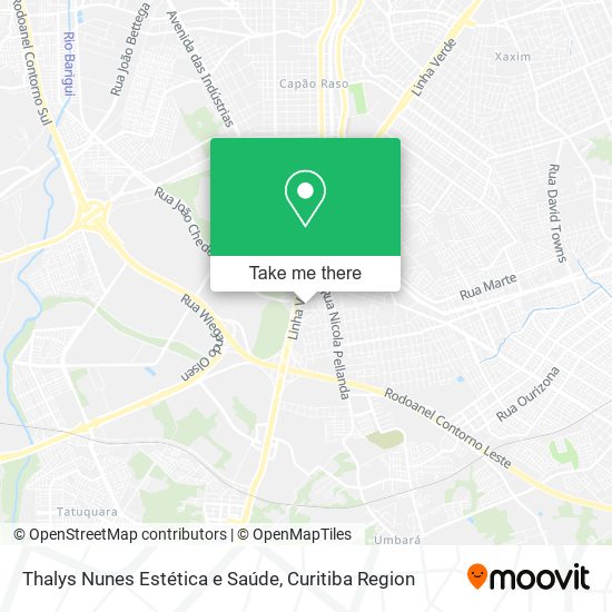 Mapa Thalys Nunes Estética e Saúde