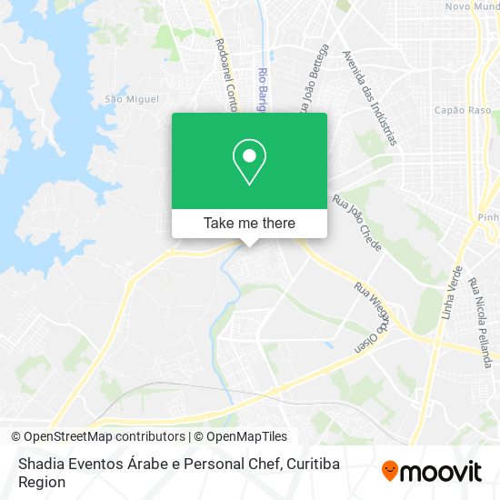 Mapa Shadia Eventos Árabe e Personal Chef