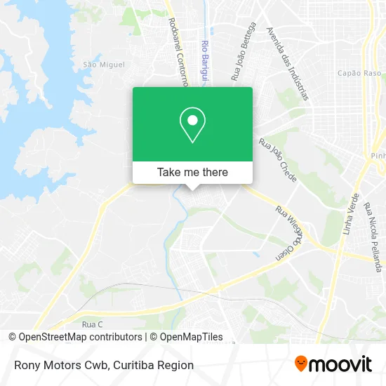 Rony Motors Cwb map