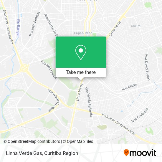 Linha Verde Gas map