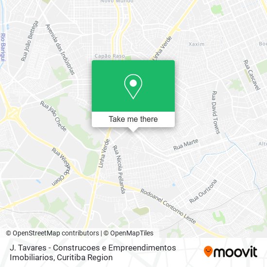 J. Tavares - Construcoes e Empreendimentos Imobiliarios map