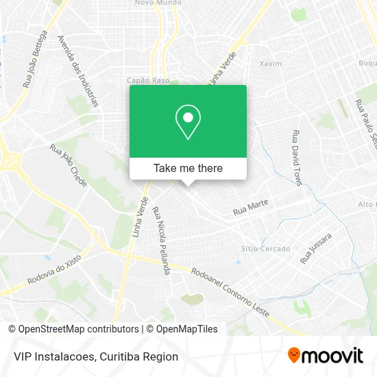 VIP Instalacoes map