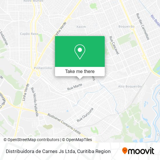 Distribuidora de Carnes Js Ltda map