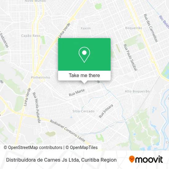 Distribuidora de Carnes Js Ltda map