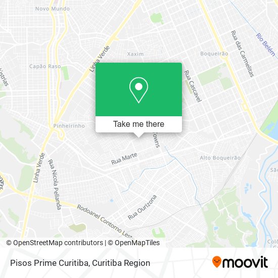 Pisos Prime Curitiba map