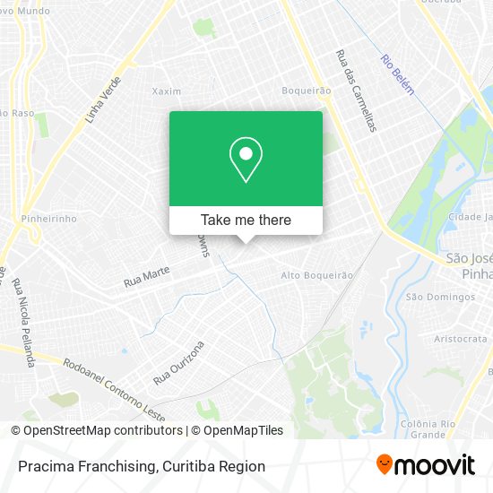 Mapa Pracima Franchising