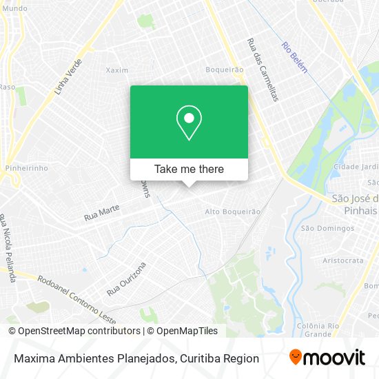 Maxima Ambientes Planejados map