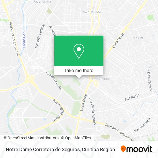 Mapa Notre Dame Corretora de Seguros