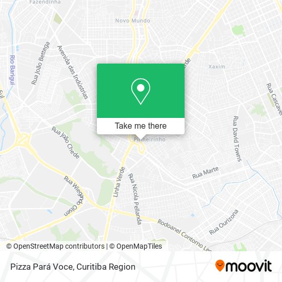 Mapa Pizza Pará Voce