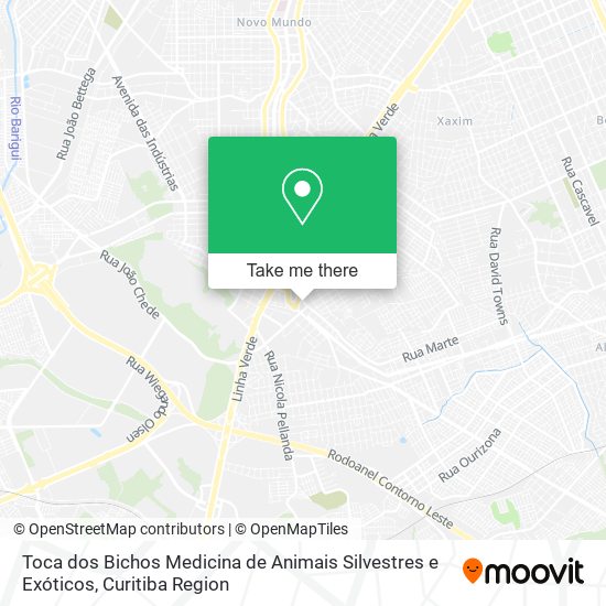 Toca dos Bichos Medicina de Animais Silvestres e Exóticos map