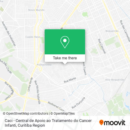Caci - Central de Apoio ao Tratamento do Cancer Infanti map