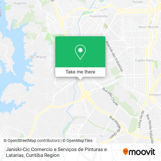 Janiski-Cic Comercio e Serviços de Pinturas e Latarias map