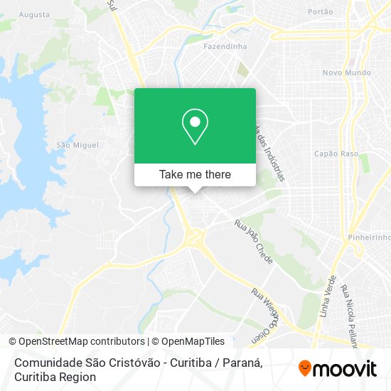 Comunidade São Cristóvão - Curitiba / Paraná map