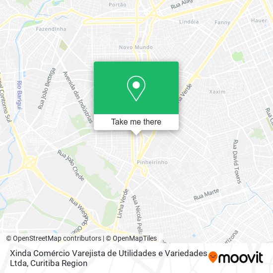 Xinda Comércio Varejista de Utilidades e Variedades Ltda map