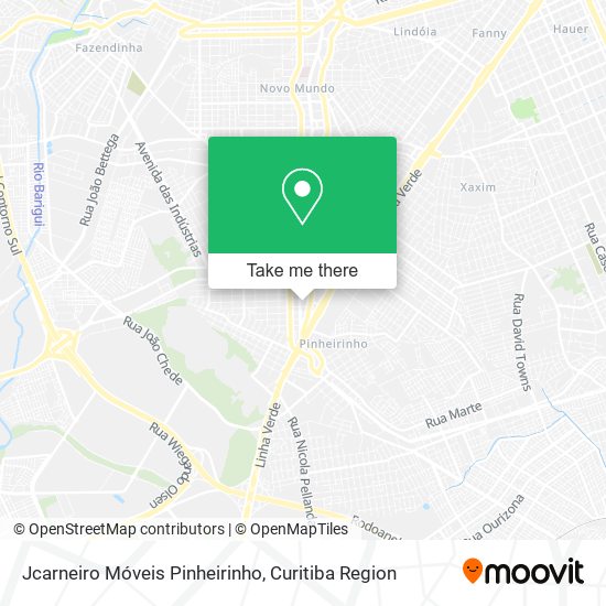 Jcarneiro Móveis Pinheirinho map