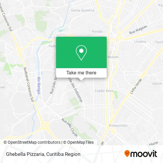 Ghebella Pizzaria map