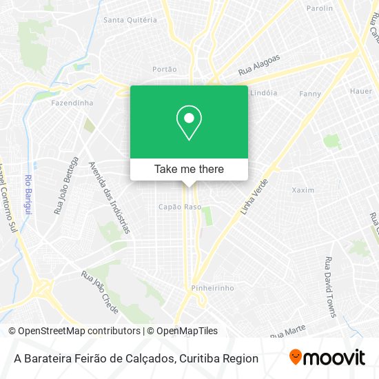 A Barateira Feirão de Calçados map