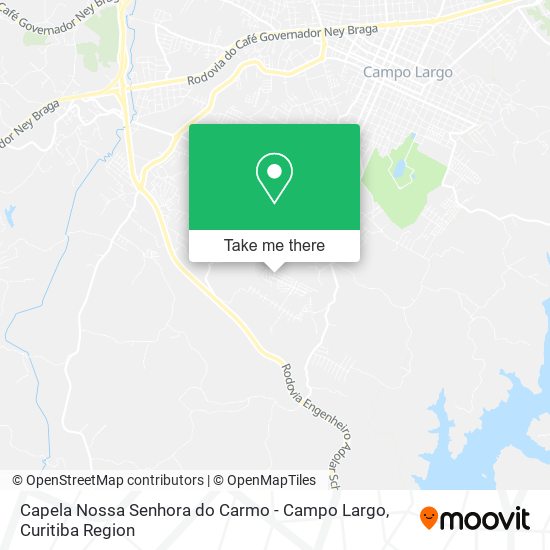 Capela Nossa Senhora do Carmo - Campo Largo map