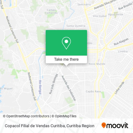 Copacol Filial de Vendas Curitiba map