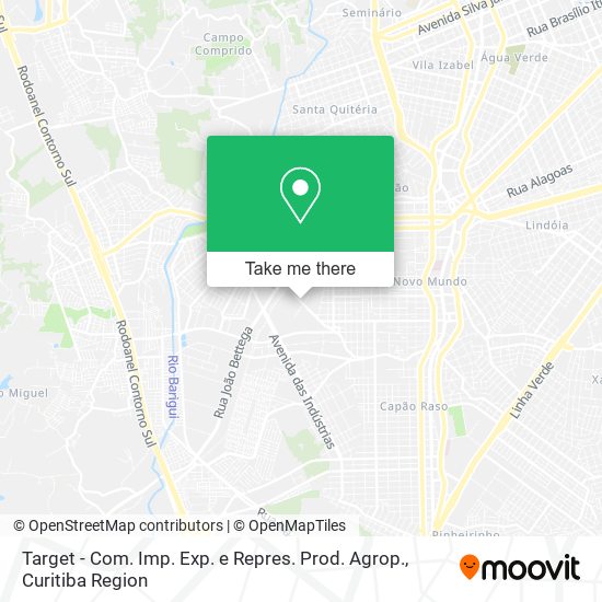 Target - Com. Imp. Exp. e Repres. Prod. Agrop. map
