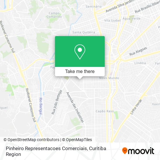 Pinheiro Representacoes Comerciais map