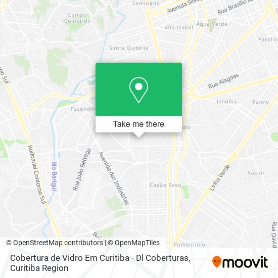 Cobertura de Vidro Em Curitiba - Dl Coberturas map