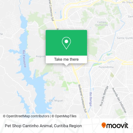 Pet Shop Cantinho Animal map