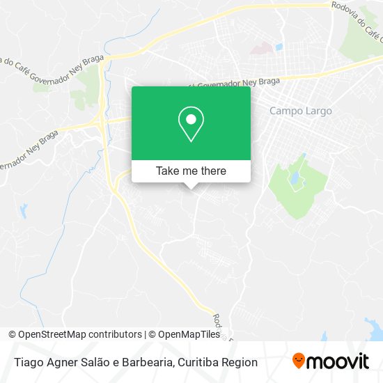 Mapa Tiago Agner Salão e Barbearia