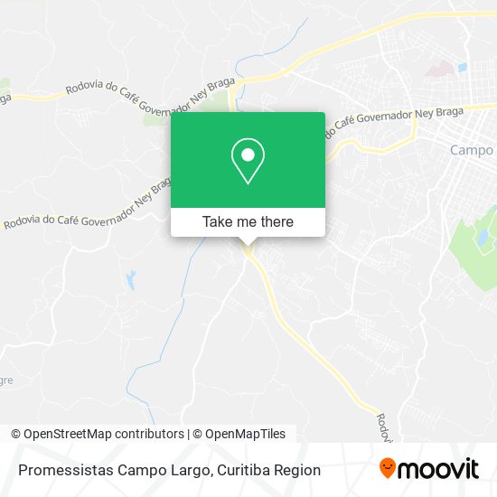 Promessistas Campo Largo map