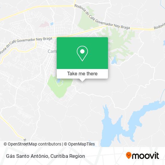 Gás Santo Antônio map