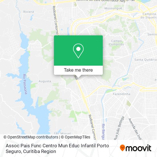 Assoc Pais Func Centro Mun Educ Infantil Porto Seguro map