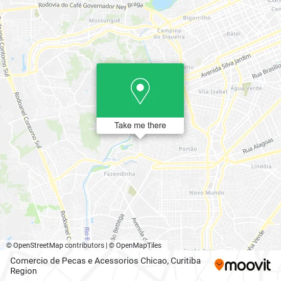 Comercio de Pecas e Acessorios Chicao map