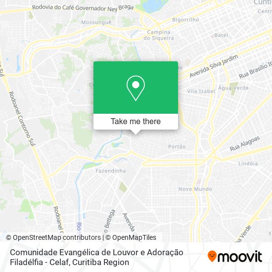 Comunidade Evangélica de Louvor e Adoração Filadélfia - Celaf map